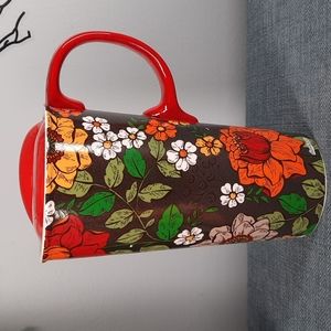 Floral Coffee Tea Travel Mug Cup Ceramic
